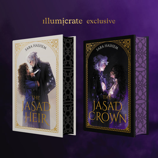 The Jasad Crown by Sara Hashem + alternative dust jackets (Illumicrate Exclusive)